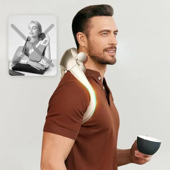 SKG Shiatsu Neck Shoulder Massager with Heat Pain Relief Deep Tissue H7 Ultra - Picture 6 of 9